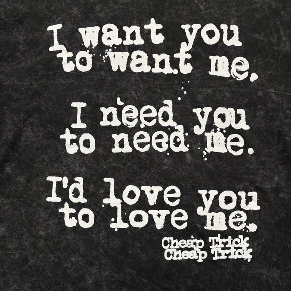 Cheap Trick In Color Rock Band Mineral Wash T-Shirt Size Extra Large - Picture 2 of 4